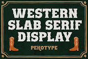 Western Hornet - Display Font, a Font by Pekotype (Thumbnail 7 of 14)