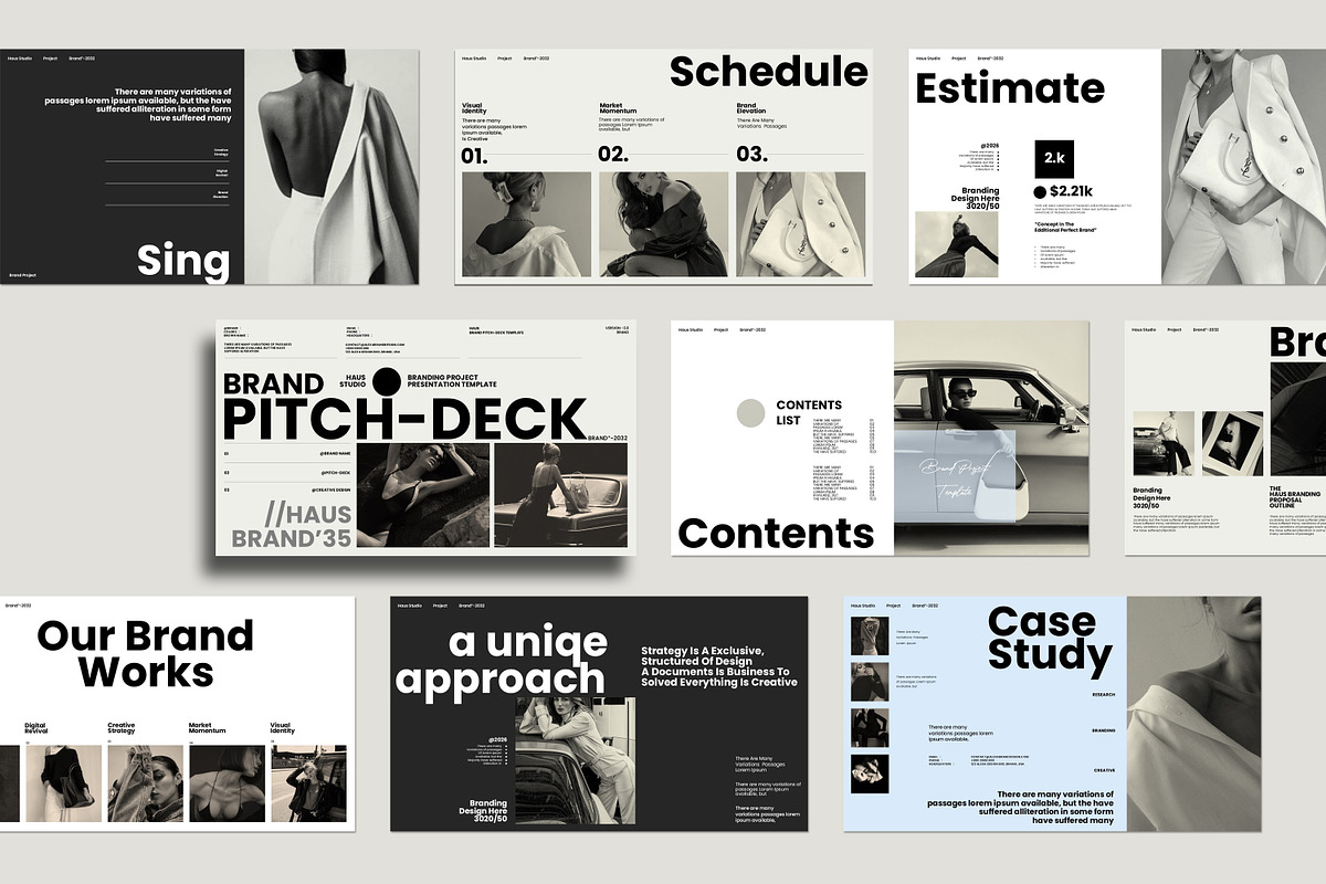 HAUS | Brand Pitch-Deck Presentation, a Presentation Template by Slide-Agency (Photo 7 of 10)