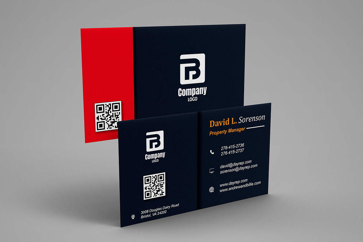 Bold Real Estate Card PSD preview 2