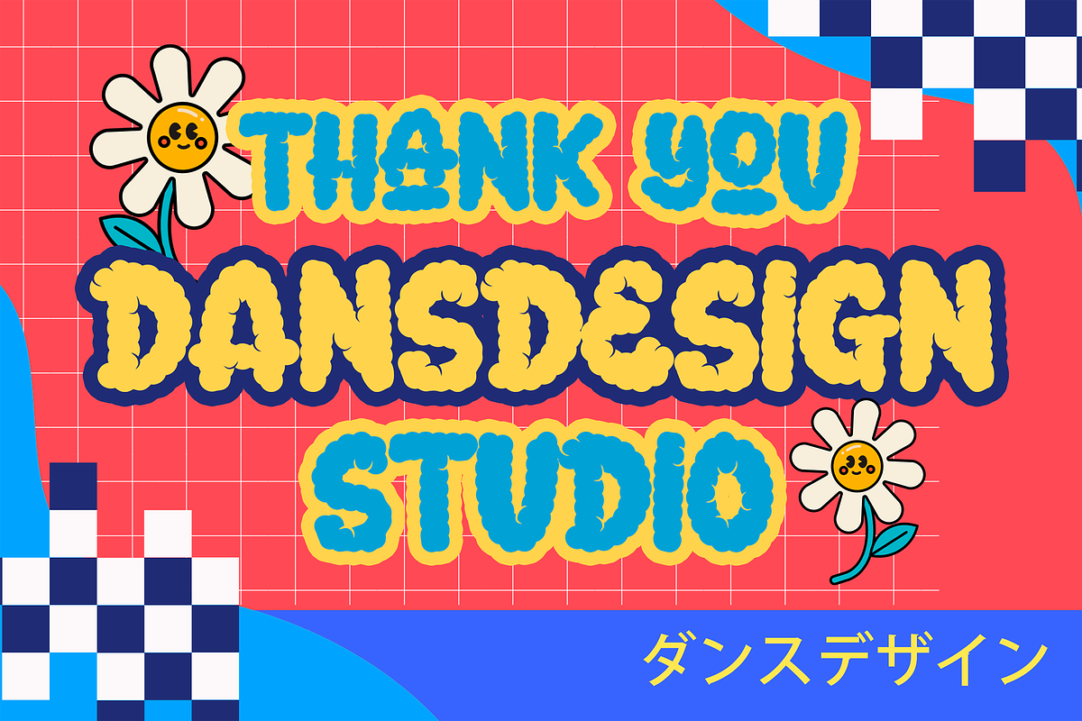 Child Candy CityPop Display Font, a Handwritten Font by dansdesign (Photo 6 of 6)