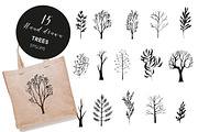 Watercolor trees, an Illustration by Tatiana Davidova (Thumbnail 3 of 4)