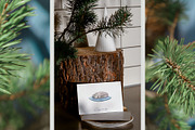 Christmas Photo Mockup Bundle PSD, a Product Mockup by NataliArkushArt (Thumbnail 11 of 14)