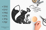 Little Woodland Fox - Cut File, an Object Graphic by Tommy & Tilly Design (Thumbnail 2 of 5)