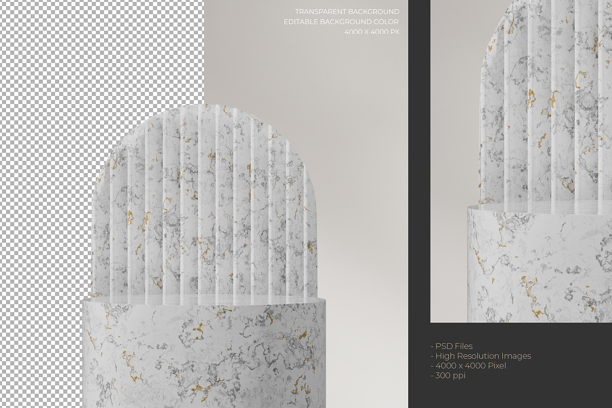 5 Podium with Transparent Background, a Background Graphic by faustudio (Photo 7 of 7)