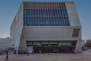 Contemporary concrete architecture at cultural center, an Architecture Photo by DanFLCreativo
