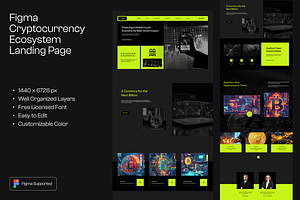 Figma Cryptocurrency Landing Page, a Landing Page Template by Musara