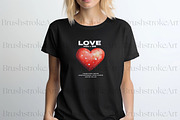 Heart Shapes Clipart, Red Heart PNG, a Decorative Illustration by BrushstrokeArtGB (Thumbnail 8 of 9)