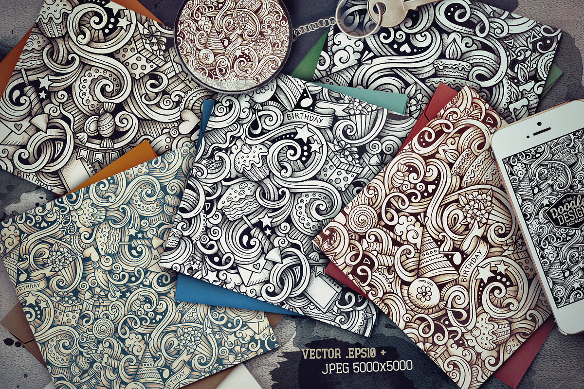Holiday Graphics Patterns, a Pattern Graphic by BALABOLKA (Photo 2 of 6)