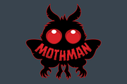 Red-Eyed Mysterious Mothman Cryptid, an Illustration by Schwegel Illustration (Thumbnail 2 of 3)