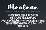 Maulana, a Handwritten Font by pineungtype (Thumbnail 5 of 5)