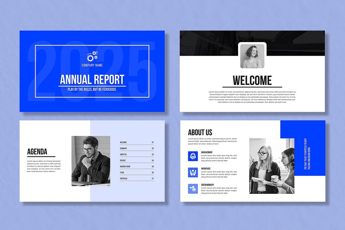Annual Report Presentation Template, a Presentation Template by Mighty-Slide (Photo 2 of 6)