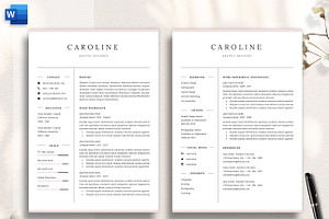 Professional Resume CV Template DOCX