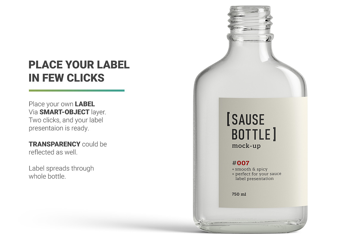Sauce Bottle Mockup, a Cups & Container Mockup by AY Mock-Ups (Photo 4 of 14)