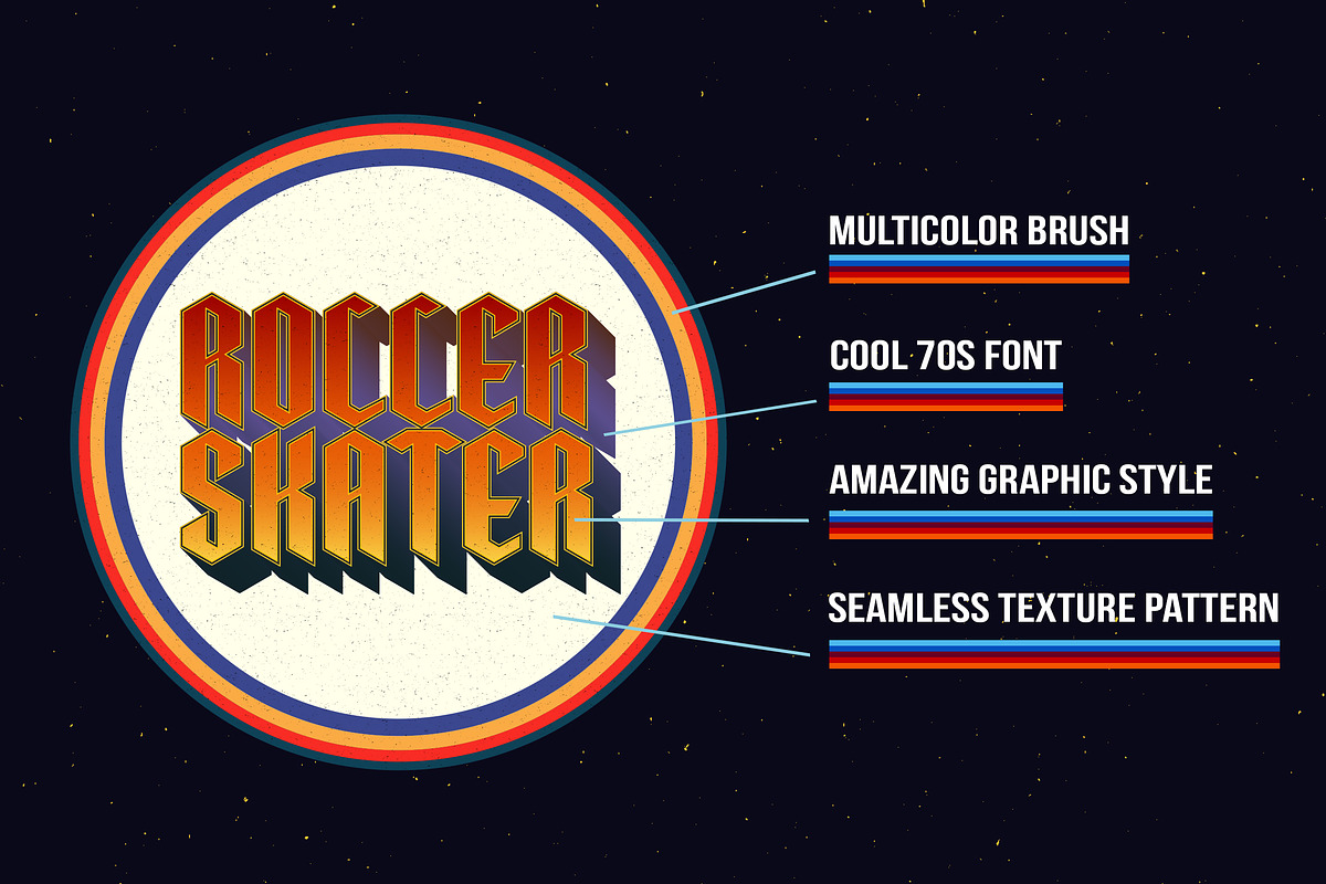 Back to the 70s, a Layer Style Add-On by Guerillacraft (Photo 2 of 11)