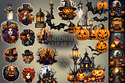 Halloween Clip Art, an Object Graphic by MajorArtTm (Thumbnail 1 of 5)