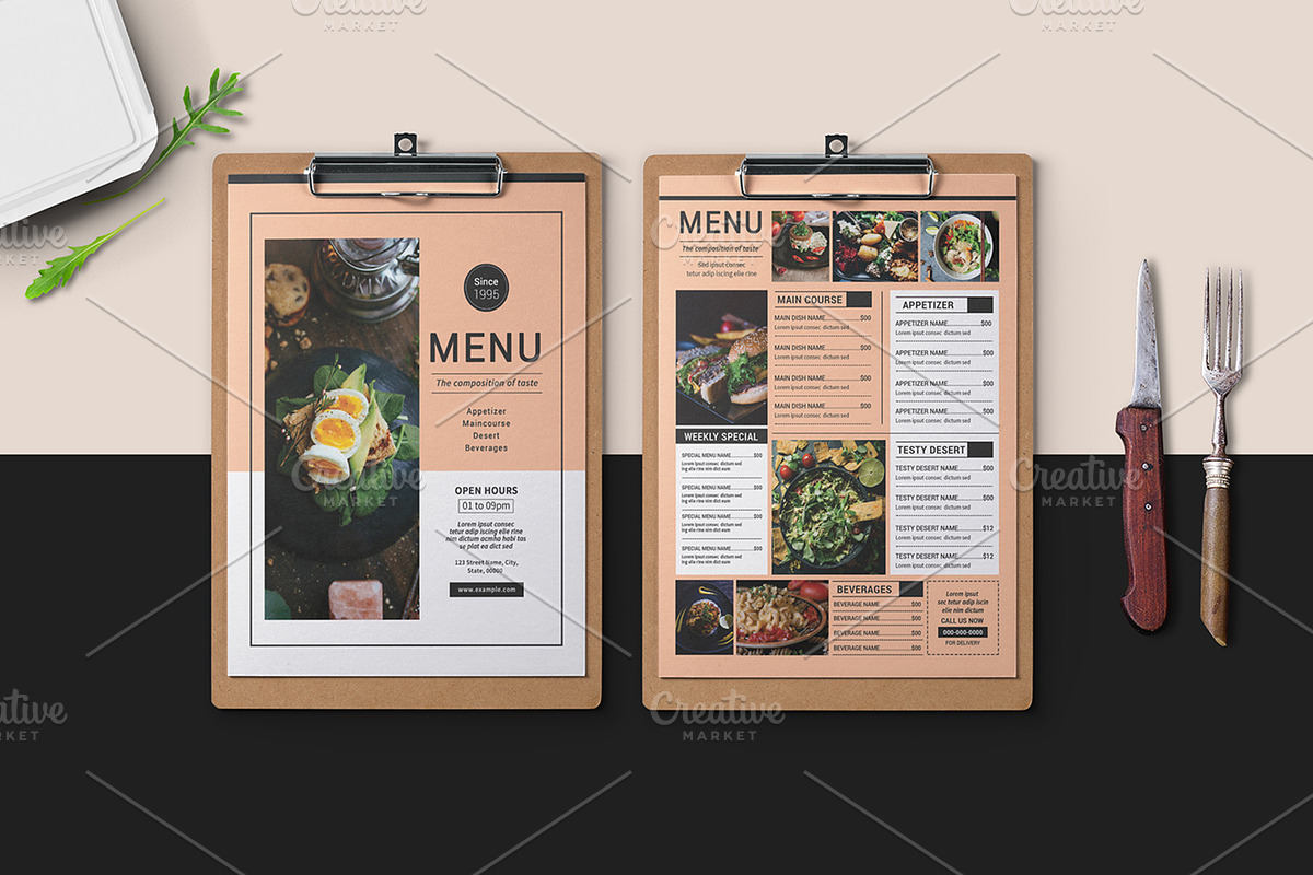 Food Menu | Restaurant Menu V1008, a Flyer Template by Template Shop (Photo 1 of 4)