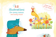 Funny Dogs illustrations, an Illustration by Zooza Art (Thumbnail 2 of 7)