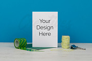 A6 Blue Greeting Card Bundle, a Print Template by Creatives STOCK (Thumbnail 3 of 7)