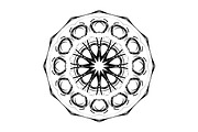Modern Black and White Mandala Pack, a Decorative Illustration by NJ Himel (Thumbnail 38 of 101)