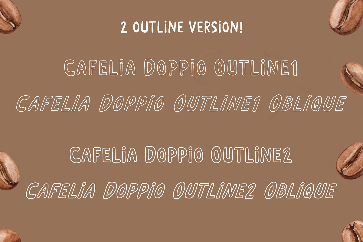 Cafelia Doppio Font Duo, a Handwritten Font by Tanondesign (Photo 7 of 7)