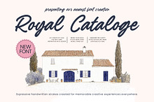 Royal Cataloge Handwritten Script