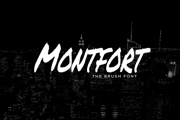 Montfort Handmade Brush Font