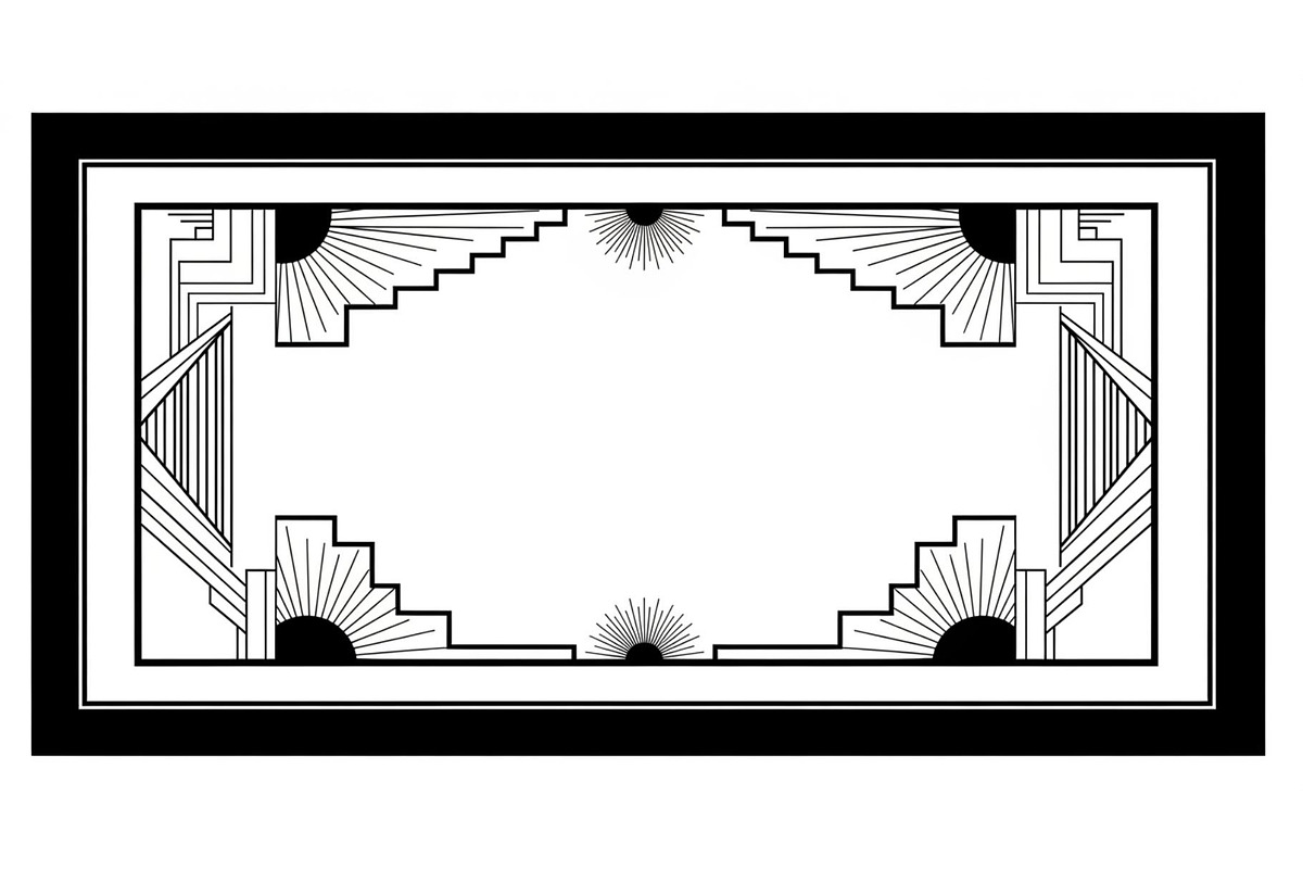 Art Deco Frame SVG Bundle, an Illustration by Gaye Art (Photo 3 of 31)