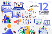 Office Team Vector Scenes, a Landing Page Template by PavelVinnik (Thumbnail 1 of 3)