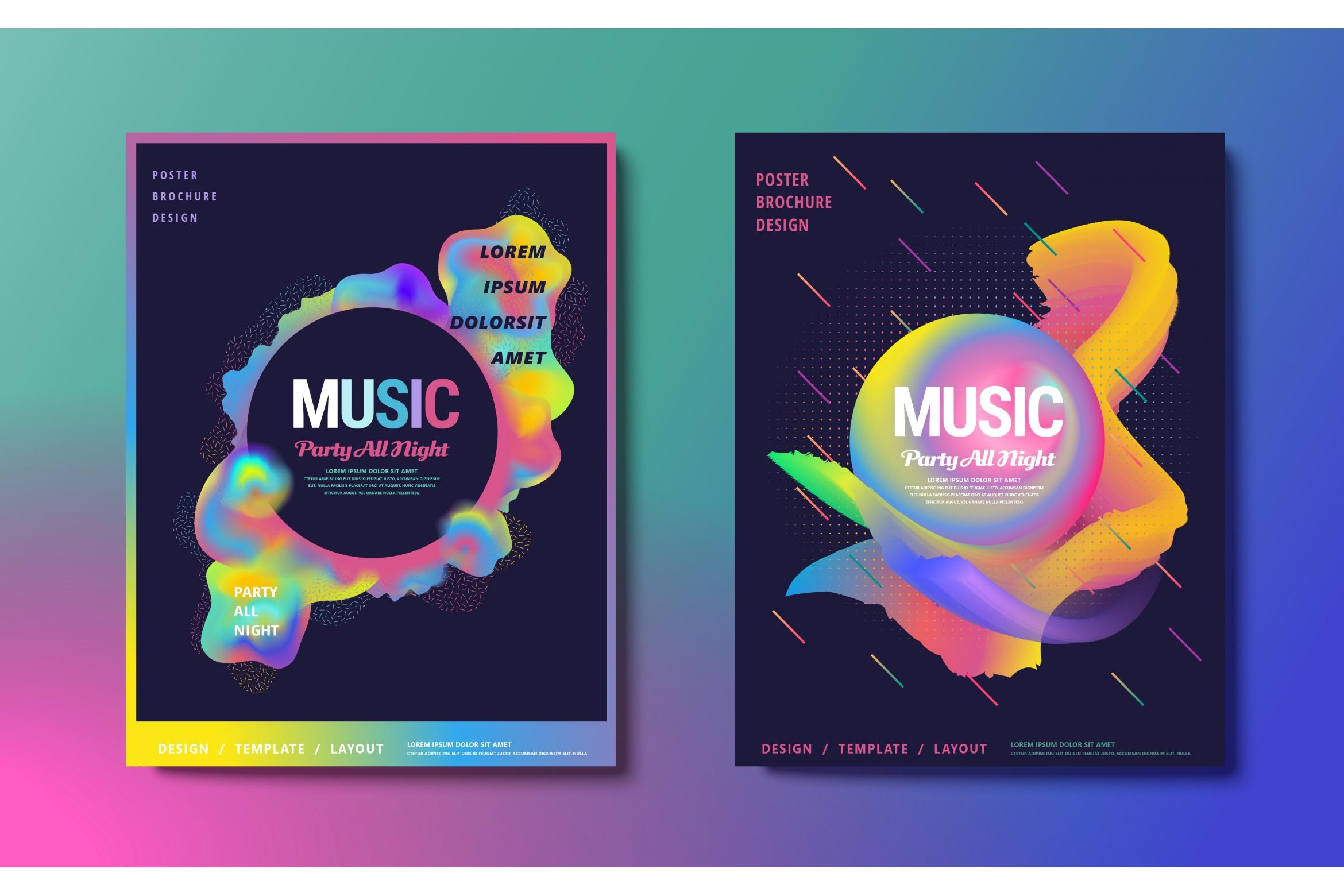 Abstract brochure design set, a Magazine Template by TotallypicRF