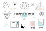 Vector Geometric Shapes & Art Logo, a Branding & Logo Template by Paperly Studio (Thumbnail 1 of 2)