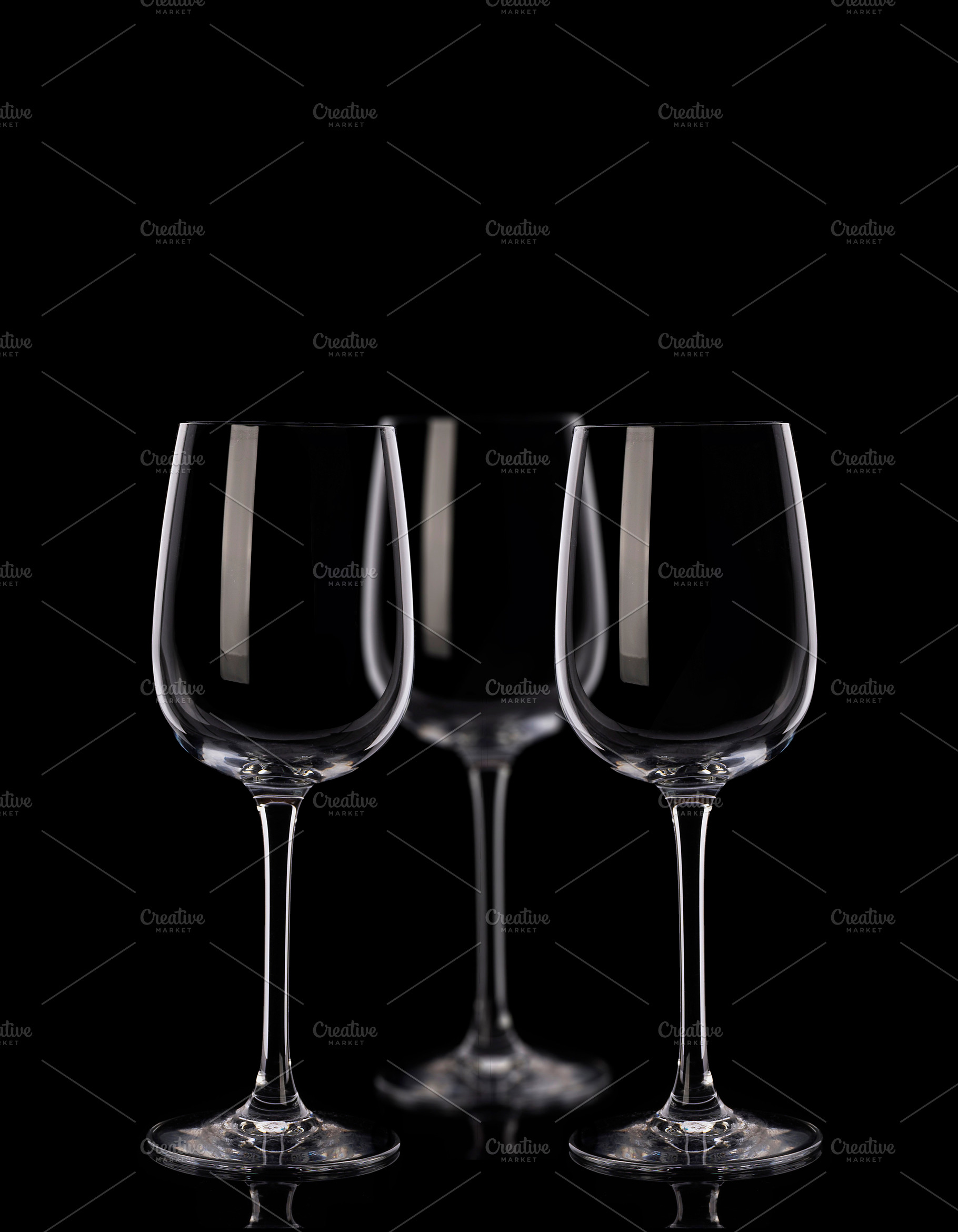 Three wine glasses, a Food & Drink Photo by Alexander Novikov