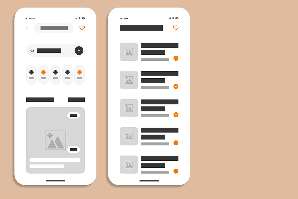 Modern Mobile App Wireframe Template preview 4