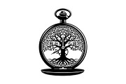 Steampunk Tree of Life Symbol Bundle, an Illustration by yasushie (Thumbnail 5 of 31)