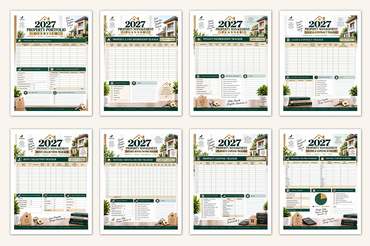 2027 Property Management Planner, a Stationery Template by Designmela01 (Photo 2 of 5)