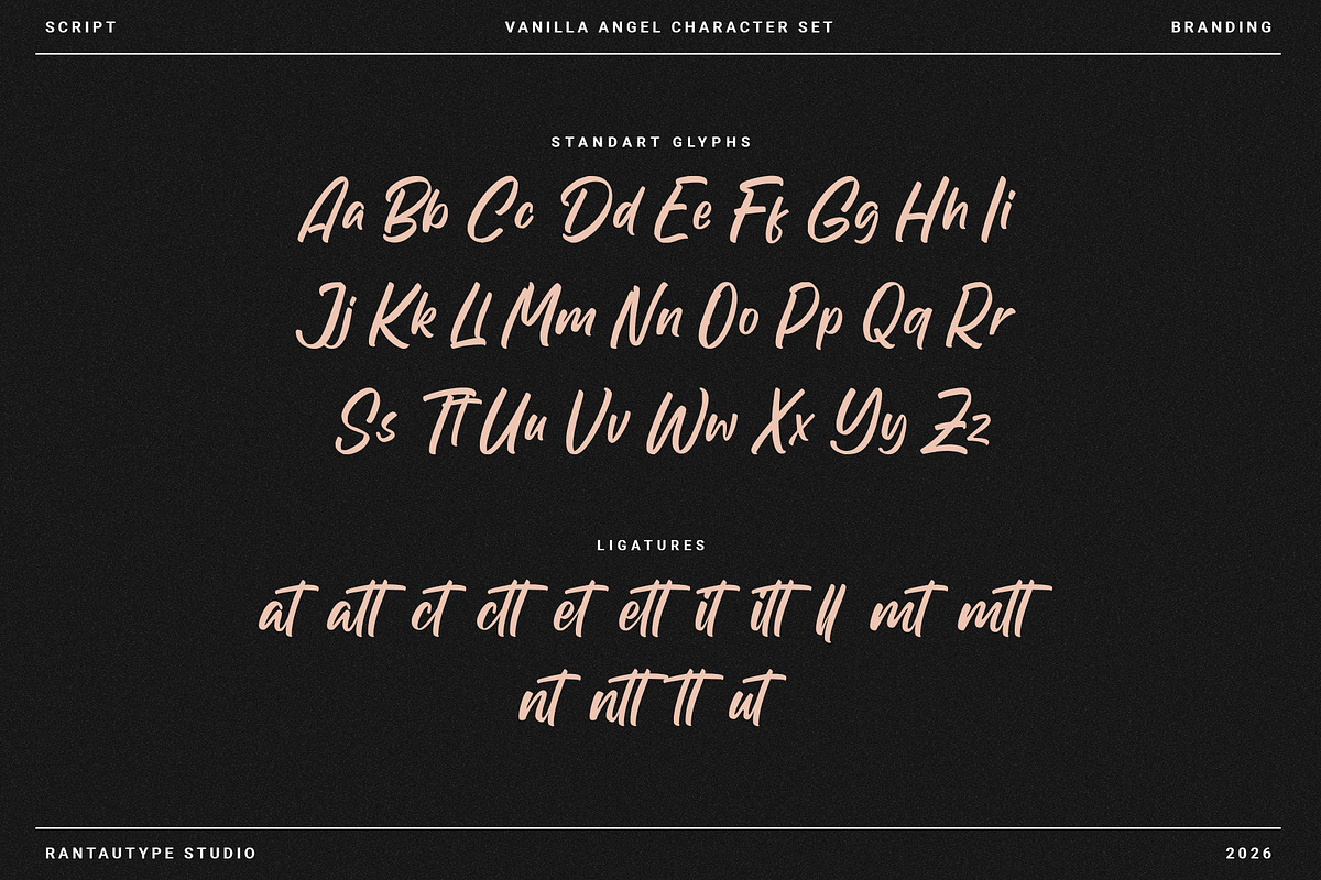 Vanilla Angel a Handwritten Font, a Handwritten Font by RantautypeStudio (Photo 14 of 15)