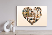 Love Heart Photo Collage Template, a Social Media Template by DesignerCandies (Thumbnail 3 of 5)