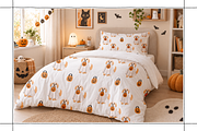 20 Halloween Dogs Seamless Patterns, a Pattern Graphic by Zeukaa (Thumbnail 9 of 10)
