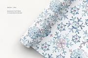 Winter Snowflakes Watercolor, a Seasonal Illustration by YarovaArt (Thumbnail 9 of 17)