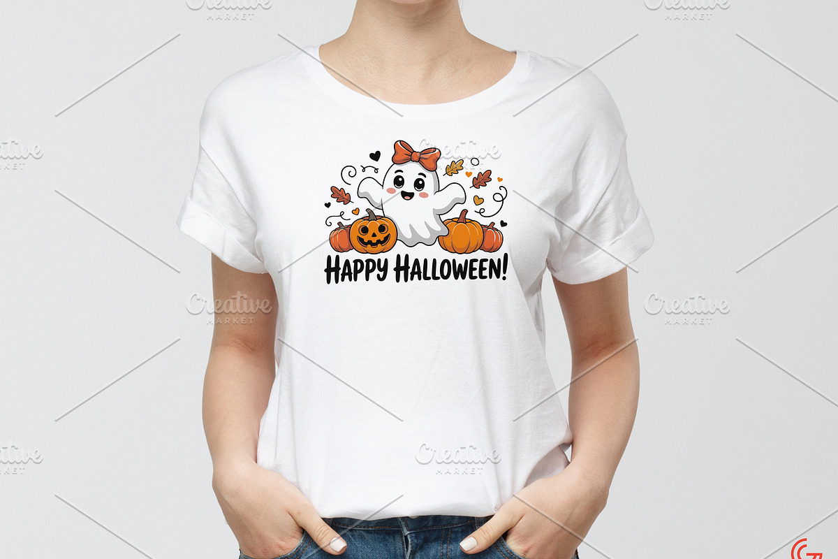 50 Halloween T-Shirt Design Bundle, a Seasonal Illustration by brandingpro (Photo 4 of 5)