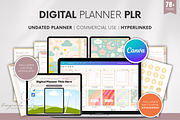 Undated Digital Planner PLR, a Marketing Template by Designs by Darowan (Thumbnail 1 of 10)