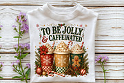 Jolly & Caffeinated Coffee Christmas, a Seasonal Illustration by Sublimation Artist (Thumbnail 3 of 9)