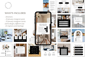 January Real Estate Instagram Posts