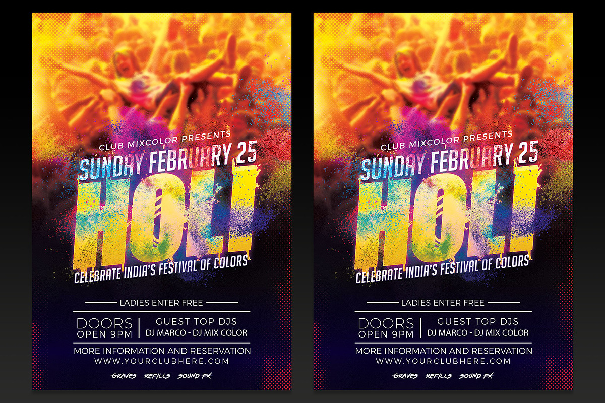 Festival Of Colors Flyer Template, a Flyer Template by designblends@gmail.com (Photo 1 of 3)
