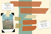 Tape Stamp Brushes for Procreate, a Brush Add-On by Fire Spark Studio (Thumbnail 2 of 6)