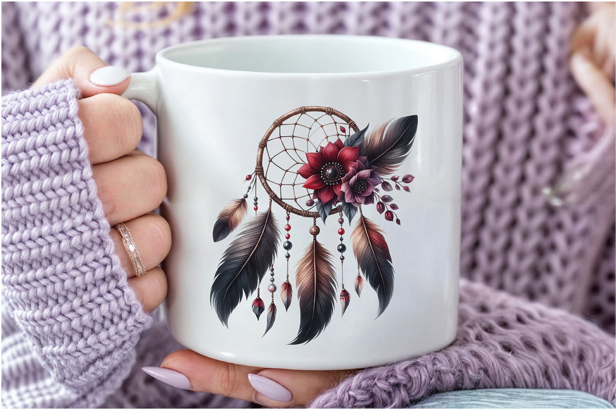 Dreamcatchers clipart bundle, an Illustration by Craft Nest (Photo 6 of 9)