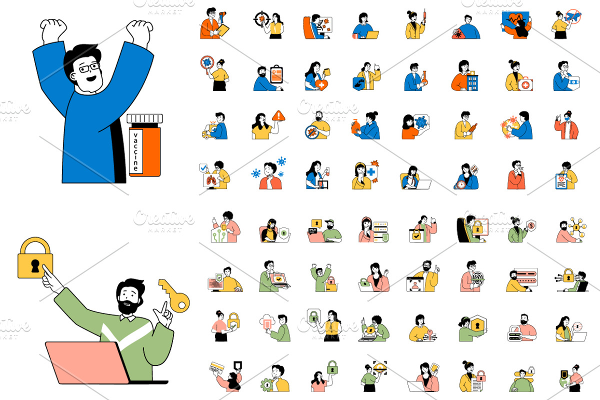 Bundle Flat Concept Illustrations, a Finance Illustration by alexdndz (Photo 4 of 16)