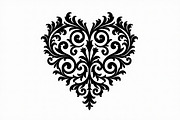 Floral Heart Silhouette Set, an Illustration by Gfx_Store (Thumbnail 18 of 21)