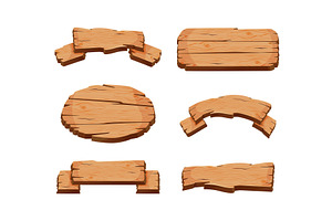 Wooden Empty Signboard Plank of, an Object Illustration by TopVectors