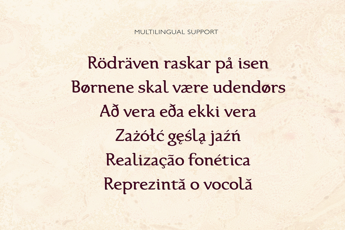 Karolina Serif font preview 8