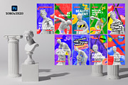 20 Antique Statues Flyer Bundle, a Social Media Template by PopotLane (Thumbnail 2 of 5)